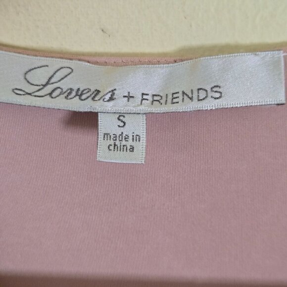 Lovers + Friends Revolve Love Happy V Neck Faux Wrap Ruched Dress Size S - Picture 7 of 9